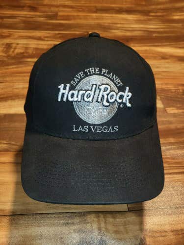 Hard Rock Cafe Save The Planet Las Vegas Black Hat Cap Strapback
