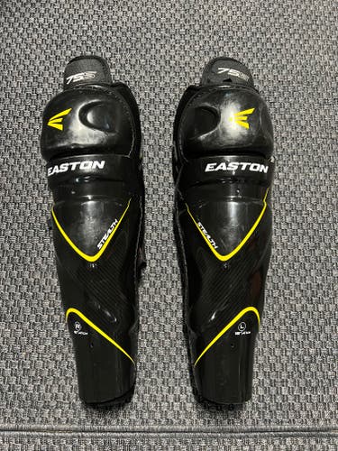 Easton Stealth 75S Shin Pads - Black - 16" / 41cm - great condition