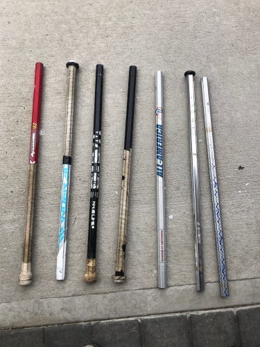Used lacrosse shafts