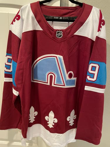 Avalanche Sakic Reverse Retro Manufacturing defect jersey