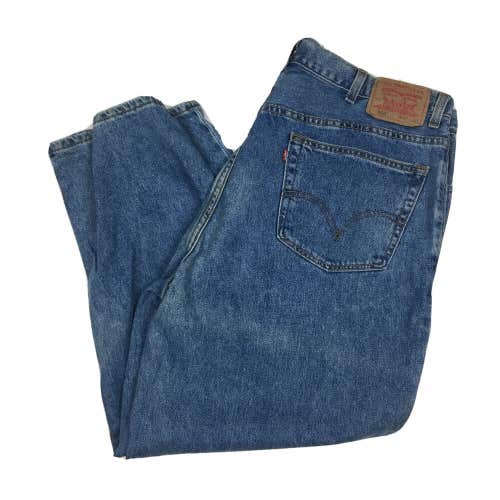 Levi's 560 Comfort Fit Straight Leg Denim Blue Jeans Medium Wash Men's 42x30