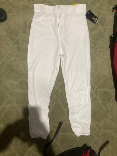 White New Medium Rawlings Game Pants