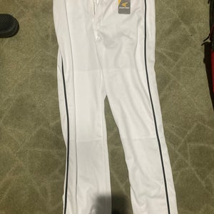 White New Medium Easton Game Pants