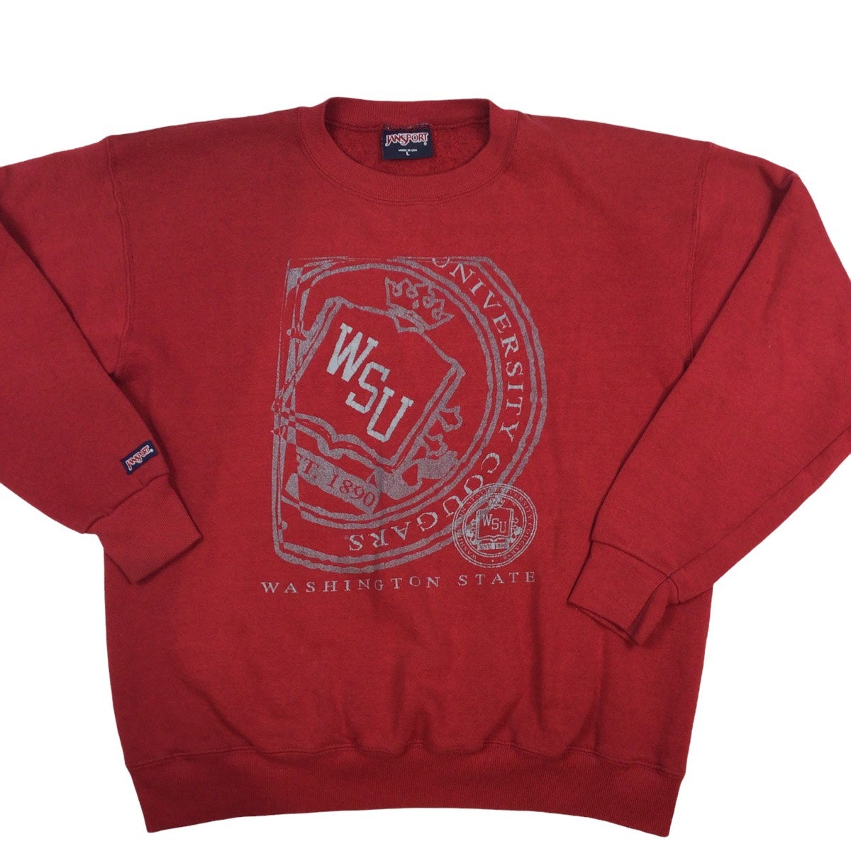 Denver Broncos Crest Crewneck from Homage. | Officially Licensed Vintage NFL Apparel from Homage Pro Shop.