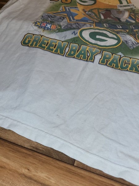 1996/97 Green Bay Packers Super Bowl XXXI Champions NFL T Shirt Size Large  – Rare VNTG