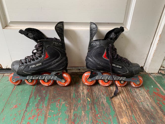 Used Bauer Size 3 Vapor rx05 Inline Skates New Wheels Hi Low