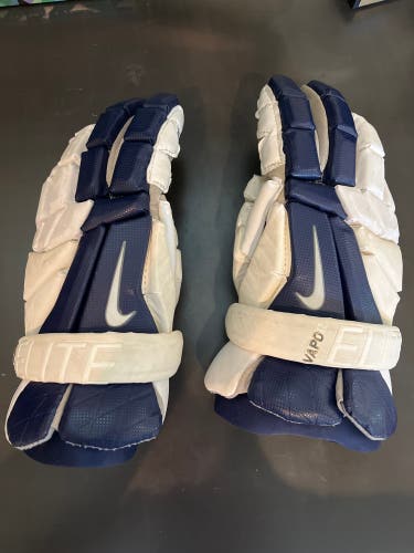 Used Player's Nike 12" Vapor Elite Lacrosse Gloves