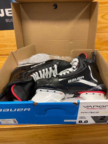 New Bauer Pro Stock Size 8 Prototype Vapor Hyperlite Hockey Skates