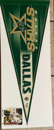 Mike Smith Dallas Stars Autographed Banner