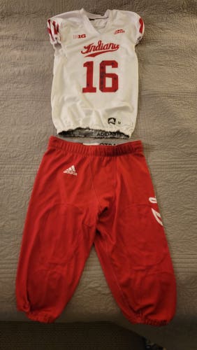 Indiana University Hoosiers game worn adidas football jersey & pants