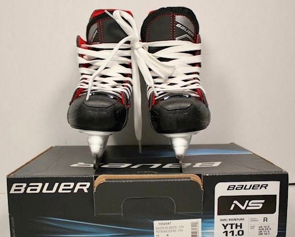 Youth New Bauer Ns Hockey Skates Regular Width Size 11