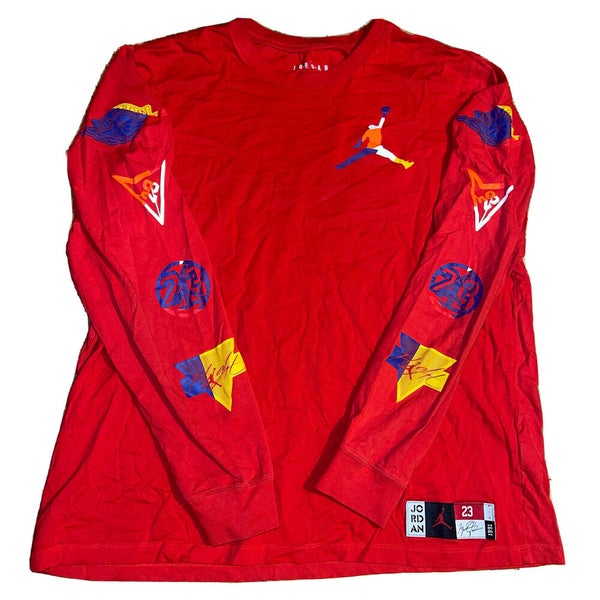 Vintage NBA Adult TShirt XL Team Logos Long Sleeve Cotton Crew Men Nike