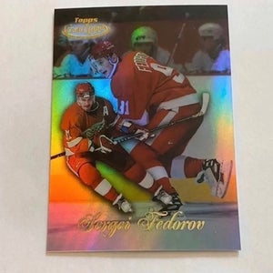 VINTAGE 1999 TOPPS GOLD LABEL SERGEI FEDOROV NHL HOCKEY TRADING CARD - Detroit Red Wings