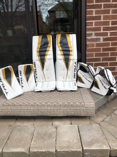 Used 34" True Goalie Leg Pads