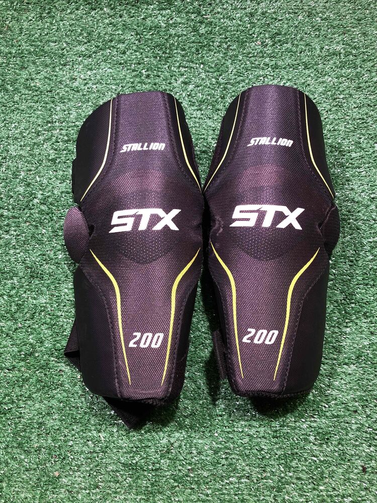 STX STALLION 200 Lacrosse Shoulder Pads Black/Yellow Medium 