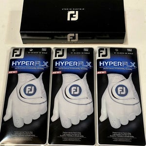 (3) FootJoy HYPERFLX Men's Golf Glove Pack Lot Bundle Large L New #87964
