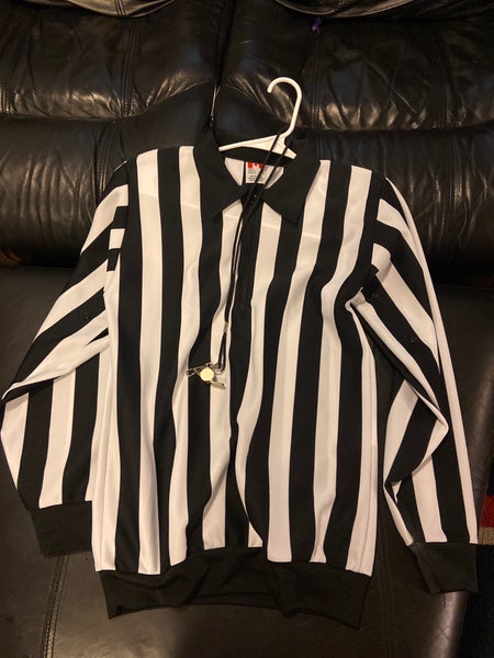 Brand new Adult small referee jacket and whistle