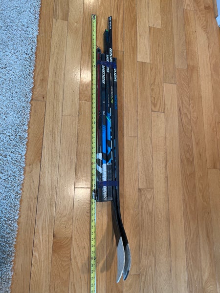 Broken hockey stick parts