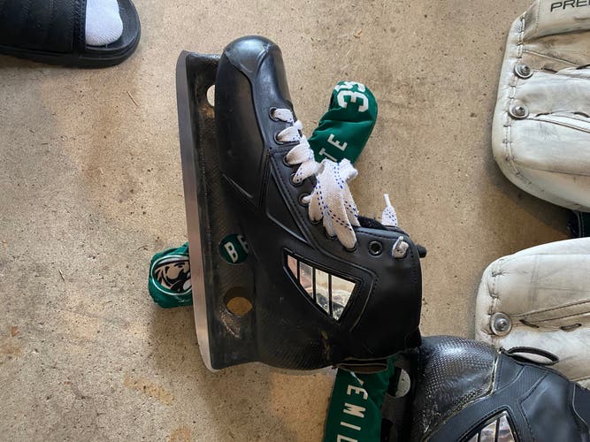 Used True Regular Width Pro Stock Size 8 Custom Pro Hockey Goalie Skates
