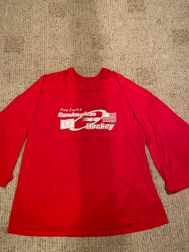 Red CCM EuroAmerican Jersey Adult L