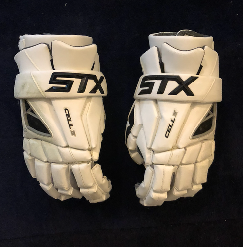 White STX Cell IV Lacrosse Gloves 13"
