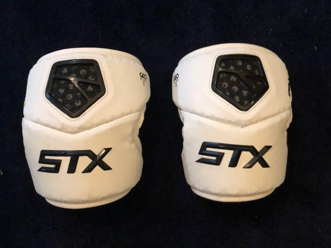 White STX Cell IV Elbow Pads Large