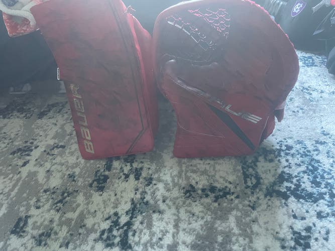 Mach + True goalie glove and blocker