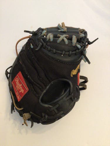 Used Rawlings Right Hand Throw Catcher's Pro Mesh Heart of the Hide Baseball Glove 34"