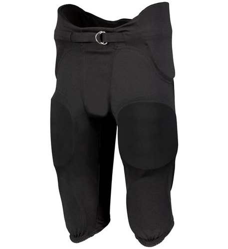 New Black Youth Medium Russell Athletic Integrated Football Pants (NO TRADES)