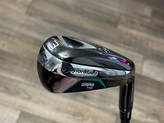 19* TaylorMade Right Handed Gapr mid Hybrid Stiff Flex 3H Used Men's Driving Iron