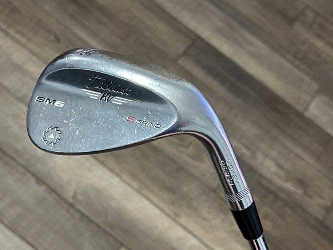 Titleist Right Handed BV Vokey SM6 Wedge Wedge Flex 56 Degree Steel Shaft Used Men's