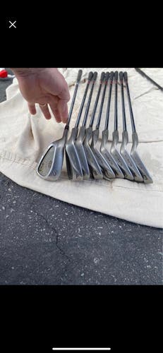 MENS Left Hand Stiff Flex Steel Shaft King Oversize Iron Set