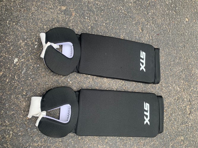 New Youth Large STX Lacrosse Goalie Shin Guards - Never Used!