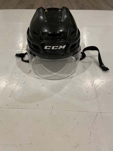 Medium Black CCM Helmet With Visor
