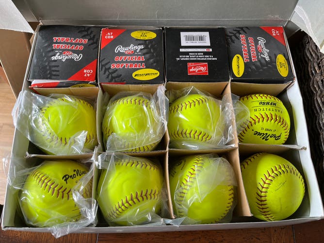 New  12 Pack (1 Dozen) Softball
