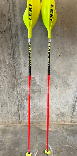 Used 52in (130cm) Leki Racing WORLDCUP SL TBS Ski Poles