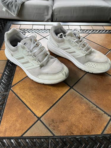 White Adidas Sneakers….Size 9.5