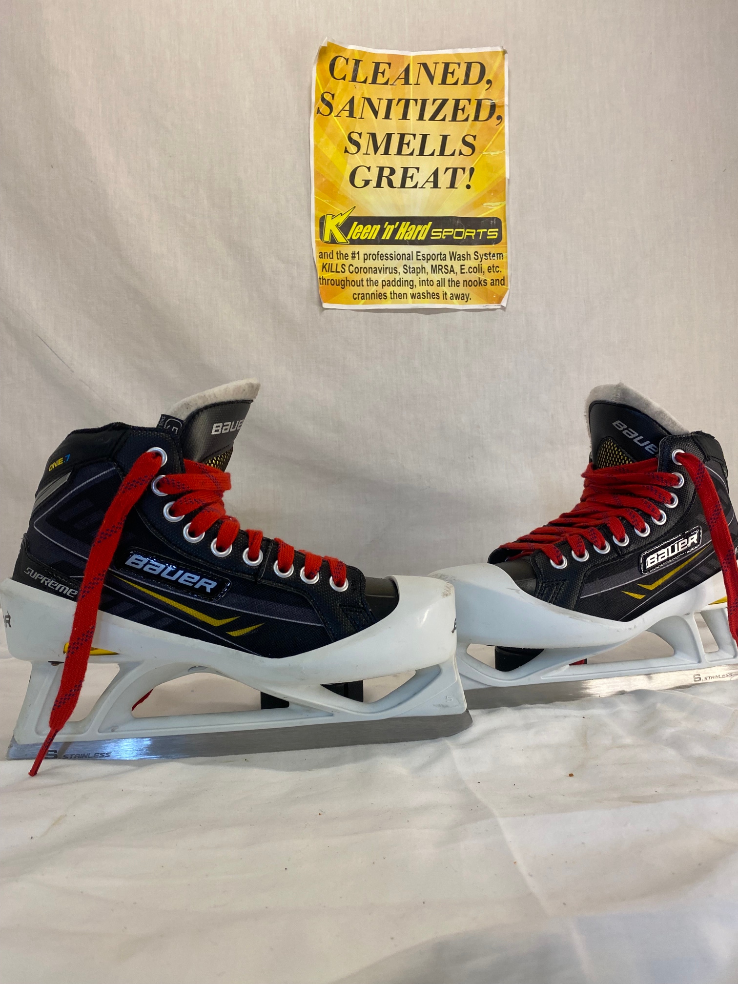 Used Bauer Supreme One.7 Size 5 D Ice Hockey Goalie Skates