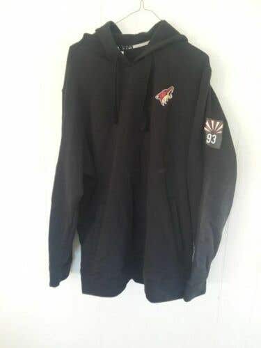 Arizona Coyotes #93 Lane Pederson worn pullover hoodie warmup from 2020-21 season with AZ flag