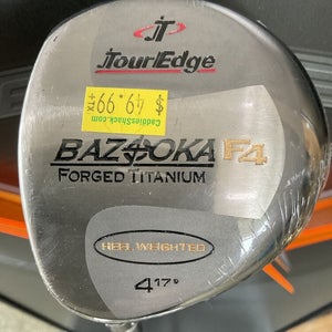 Tour Edge Bazooka F-4 Forged Titanium 4 Wood 17° Stiff Graphite NEW LH + HC