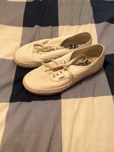 White vans Size 9