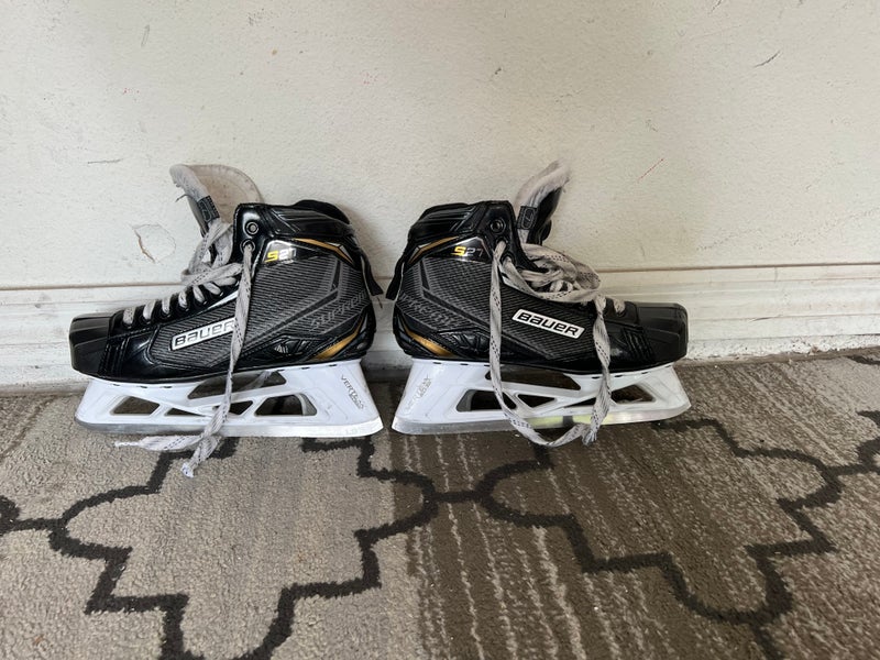 Used Bauer Supreme S27 Hockey Goalie Skates Regular Width Size 7