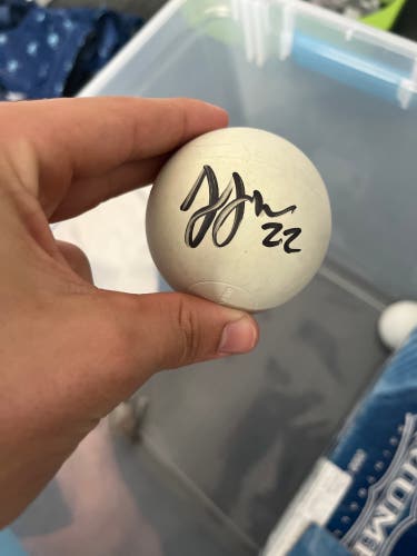 Jojo Marasco signed lacrosse ball