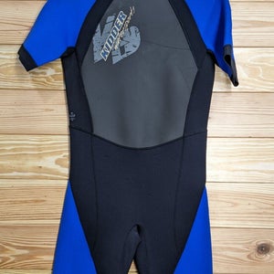 Kidder 3mm Blue / Black Shorty Size Youth Large Scuba Dive WetSuit  NICE!!