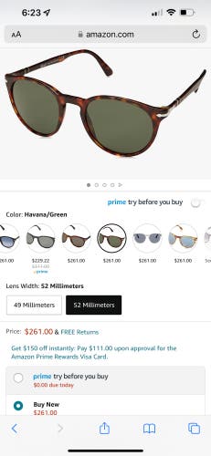 PERSOL HAVANA Sunglasses