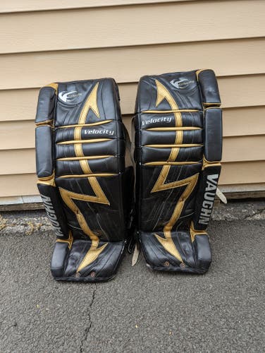 Used 33" +2 Vaughn Goalie Leg Pads