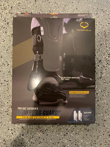 Brand New White Adult EvoShield Catcher's PRO-SRZ Gel To Shell Lower Leg Guard