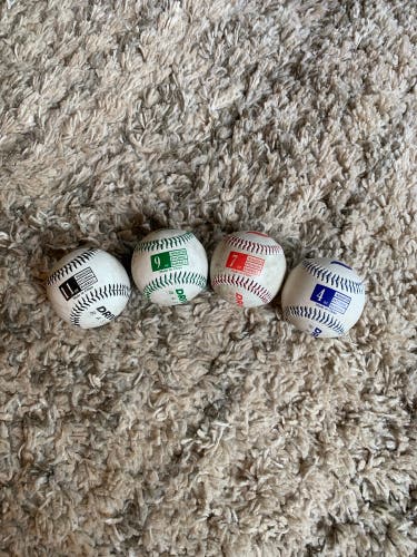 Driveline weighted baseballs