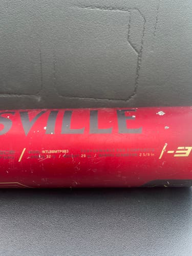 Used BBCOR Certified 2019 Louisville Slugger Composite Meta Prime Bat 29 oz 32"