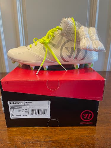 White Adult New Men's Size 11 (Women's 12) Warrior Burn 9.0